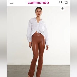 Commando Faux Leather Flared Legging